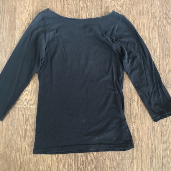 Betsey Johnson Logo Top, Cotton, Black with Pink Letters - Picture 6 of 6